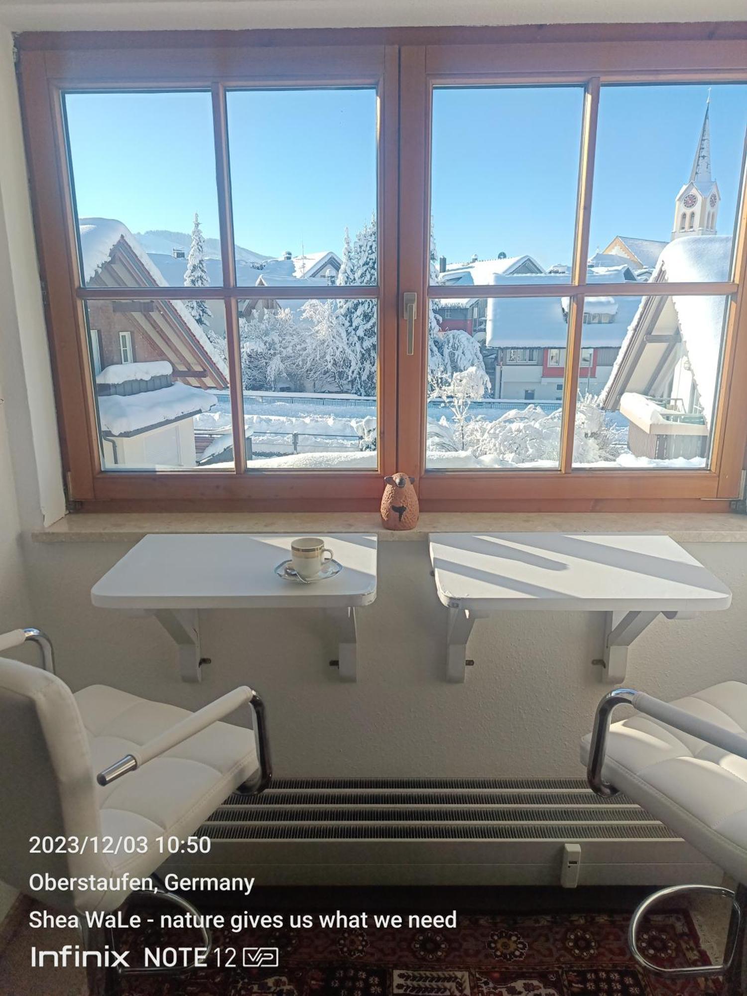 Allgaeu Vibes - Fusslaeufige Erreichbarkeit Vom Bahnhof, Mit Aussicht, Wettergeschuetzter Balkon Oberstaufen Exterior foto