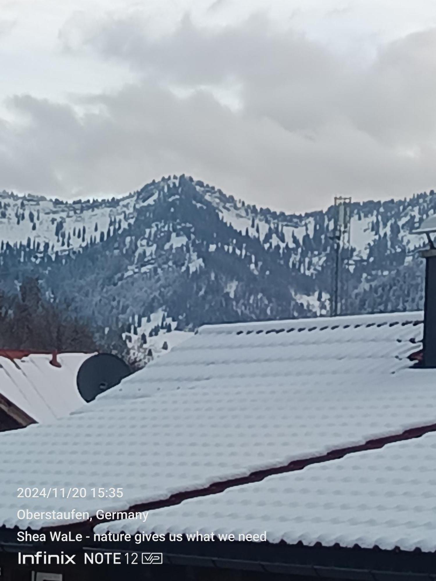 Allgaeu Vibes - Fusslaeufige Erreichbarkeit Vom Bahnhof, Mit Aussicht, Wettergeschuetzter Balkon Oberstaufen Exterior foto